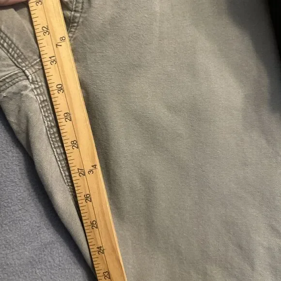 Carhartt Carpenter Canvas Work Pants Dungaree Fit B151 LBR Mens 44x32 Brown - Picture 7 of 10